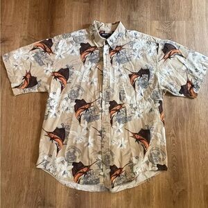Puritan L Button Down Hawaiian Shirt, Short Sleeve, Preowned